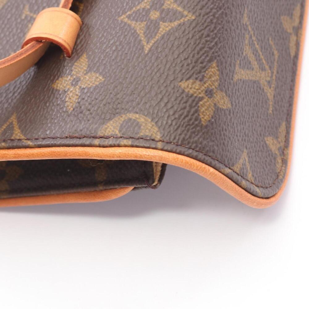 LOUIS VUITTON Authentic Brown Monogram Leather Pochette Fanny Pack - Picture 9 of 9